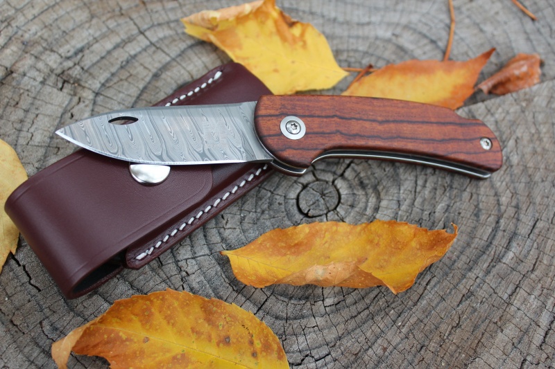 RAM Lockback Damasteel Twist and Pouch photo