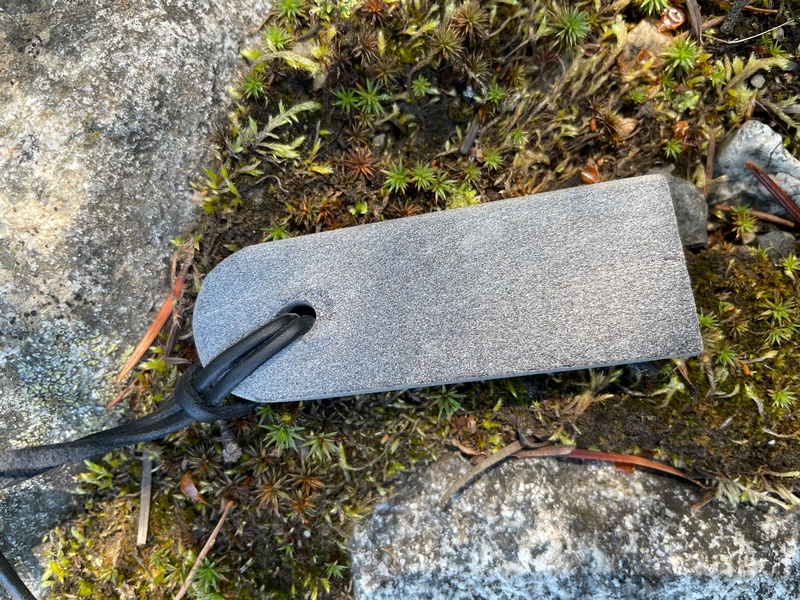 Finnish Ukko Pendant stone Narrow Wedge 