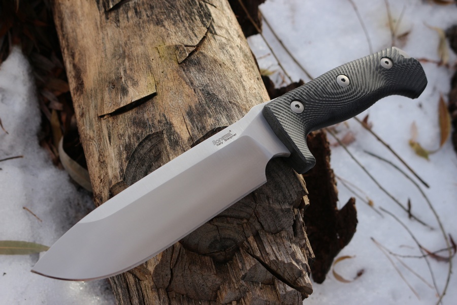 Lionsteel M7 Satin Black Canvas Micarta 
