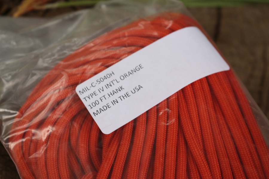 MIL SPEC Paracord INT Orange 100FT
