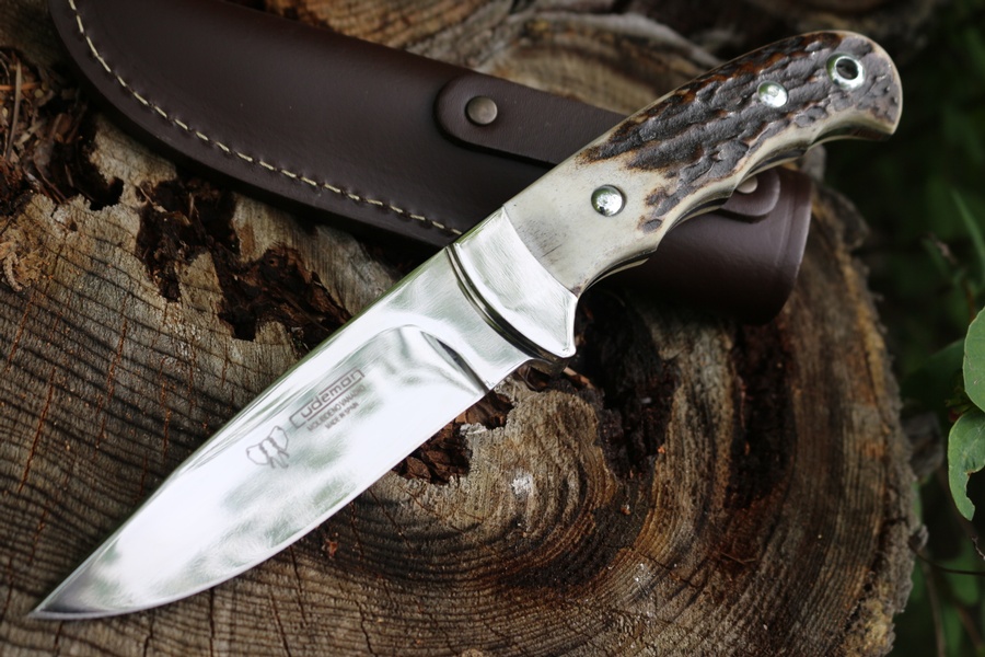 Cudeman Antler handle Outdoor knife photo