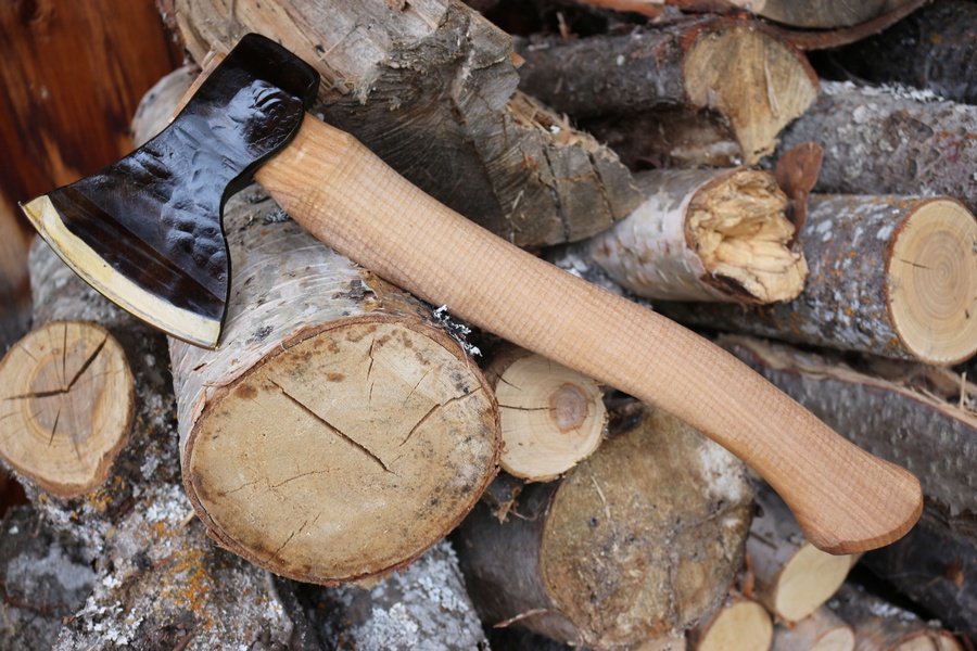 S.Djarv Hand Forged Curved Woods Axe 