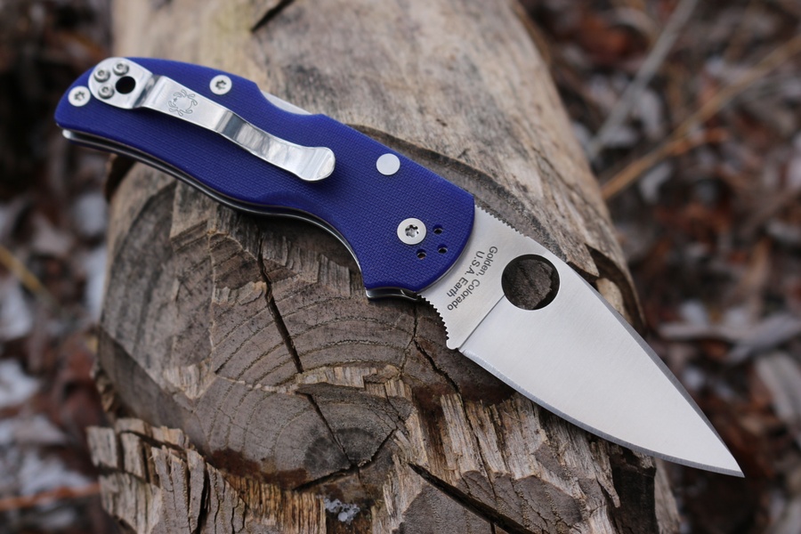 Spyderco Native 5 Dark Blue G10 CPM S110V photo