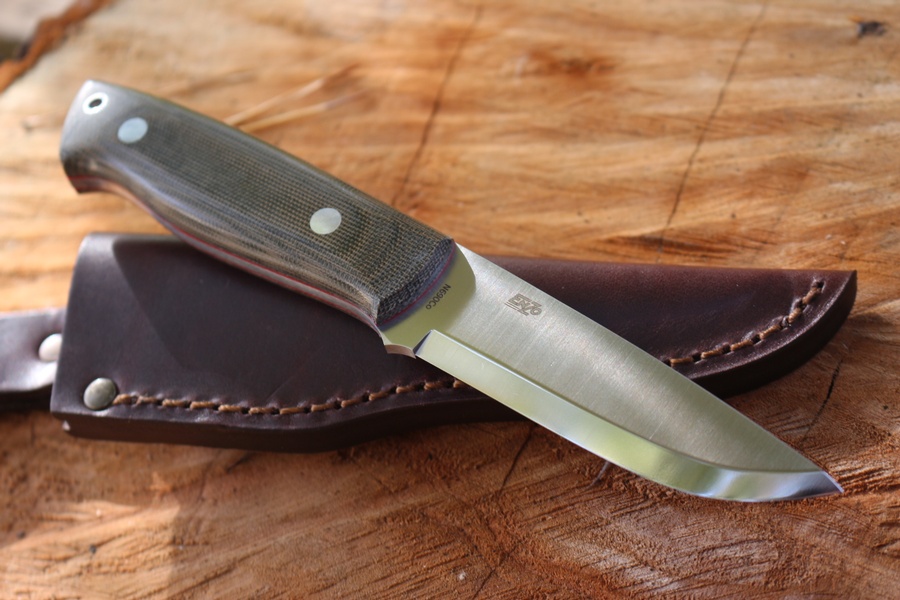 Brisa Trapper Green Micarta N690 Scandi photo