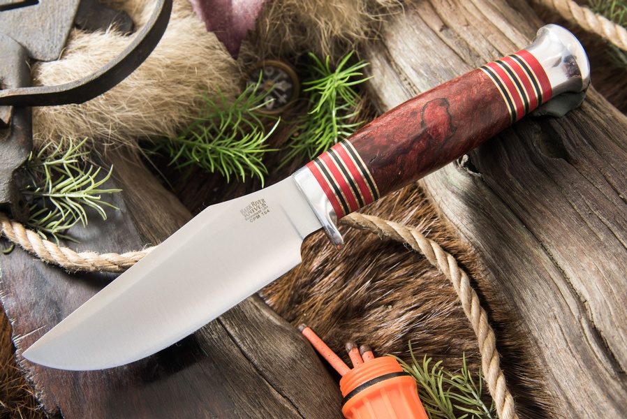 Barkriver Trailmate 2 CPM 154 Red Splated Maple Burl #2