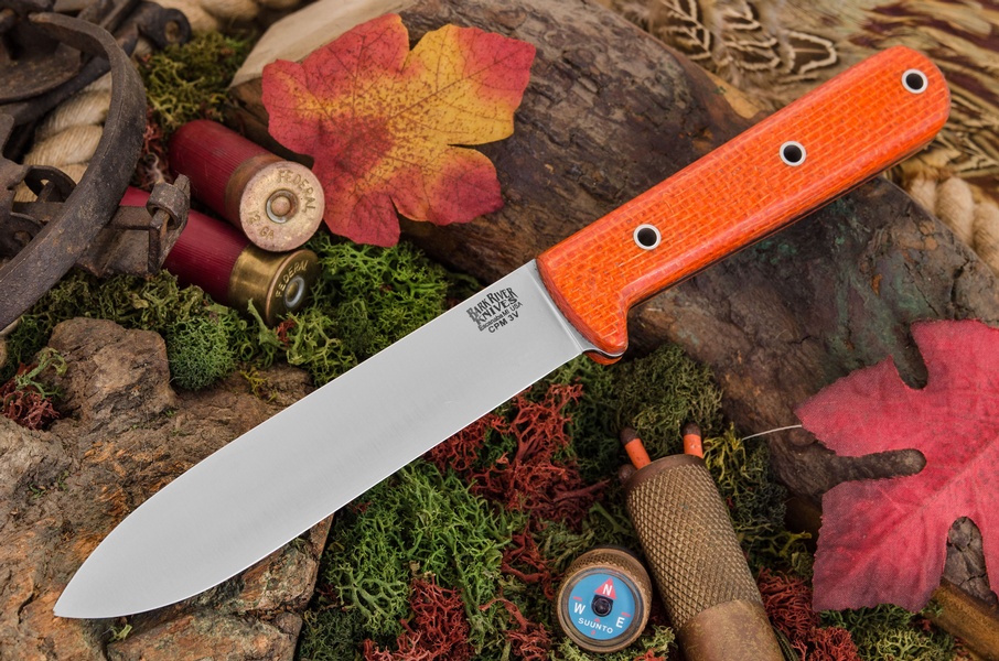 Barkriver Kephart 5in 3V Orange Burlap Hollow Pins