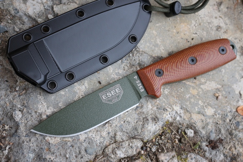 ESEE 4P OD 3D Natural Micarta photo