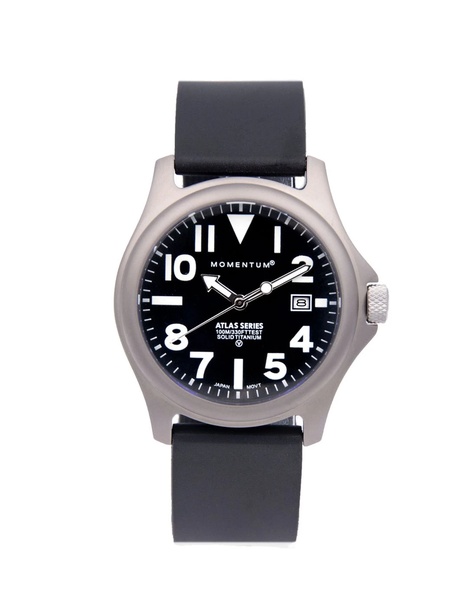 Momentum Atlas [38mm] - black Goma rubber strap