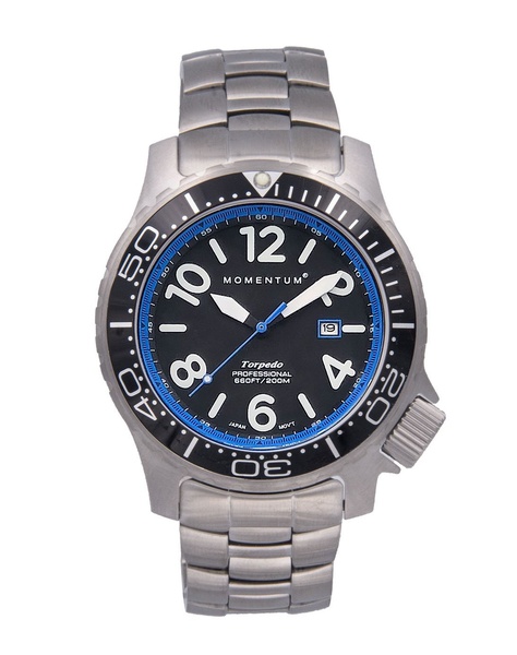 Momentum Torpedo Blast [44mm] - Blue with stainless steel strap photo