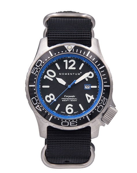 Momentum Torpedo Blast [44mm] - Blue with NATO strap photo
