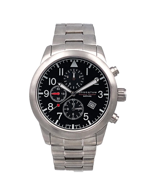 Momentum Flatline Chrono [42mm] with stainless steel strap photo