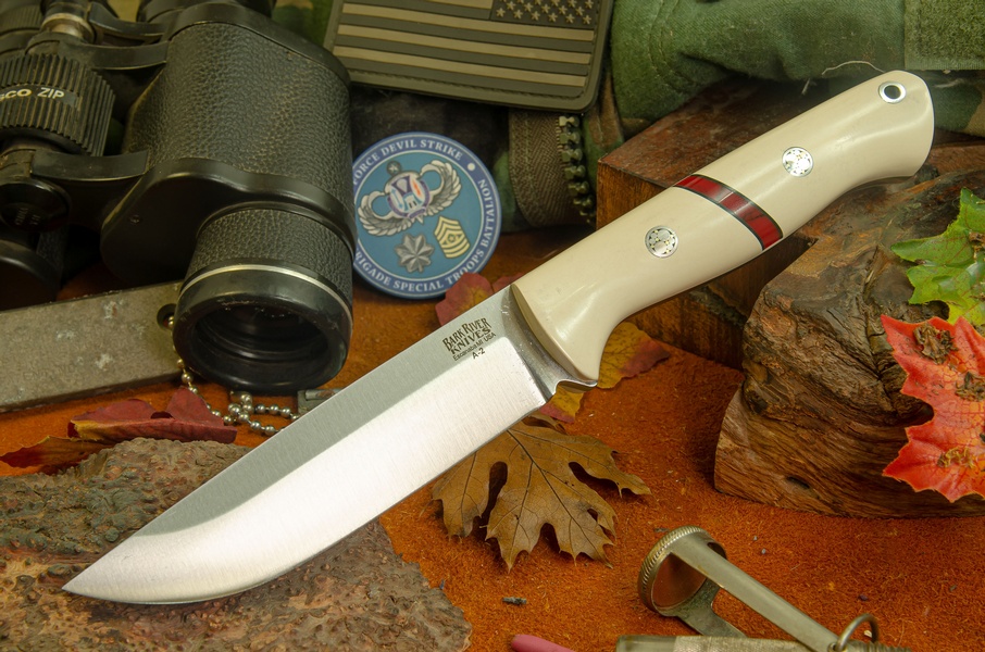 Bravo 1.25 A2 Bone White Micarta BBS Mosaics Rampless