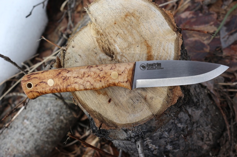 Casstrom Woodsman Sleipner Curly Birch Plain Sheath photo