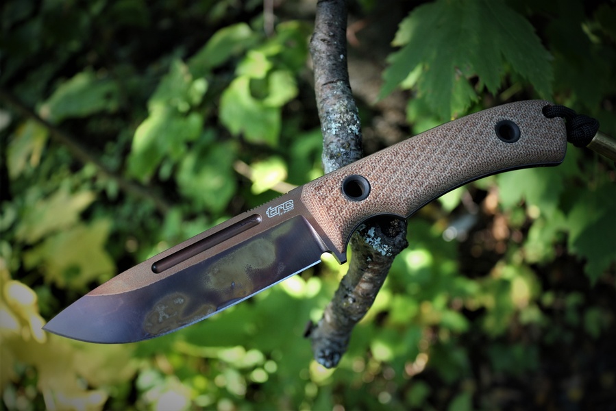 TRC Knives K1S Elmax Natural Micarta Apocalypse #1100 photo