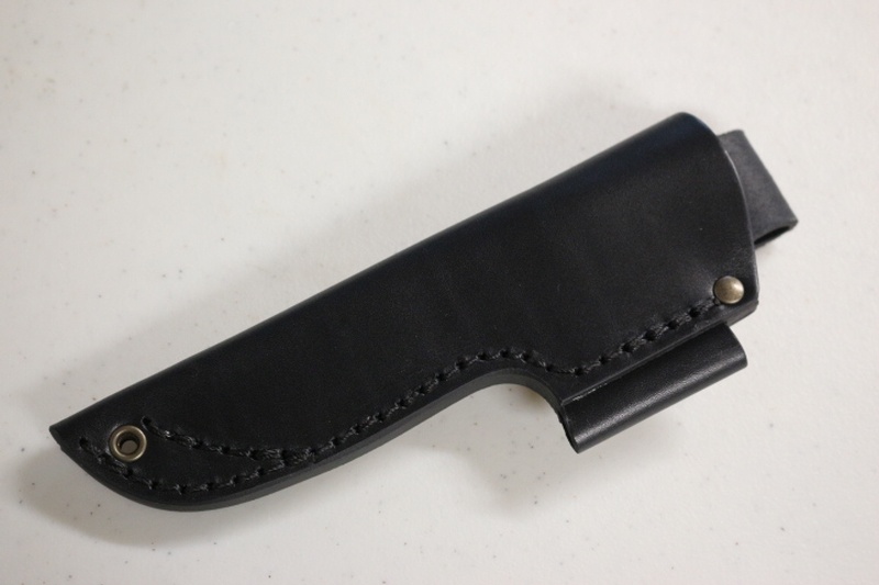 Casstrom Swedish Forest knife No10 Black LH Sheath with firesteel loop photo