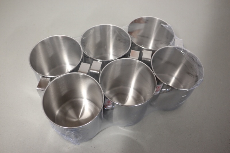 Zebra Stainless Steel Mugs Pack of x6