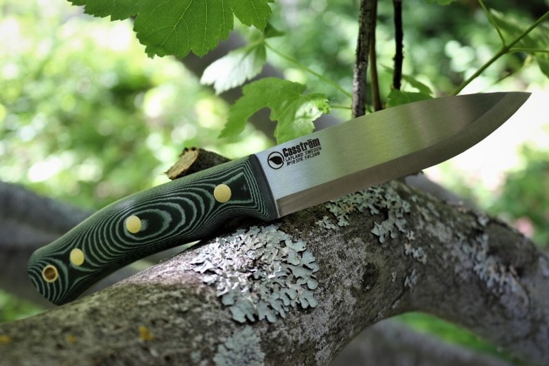 Casstrom Swedish Forest Knife 14C28N No10 Green Micarta photo