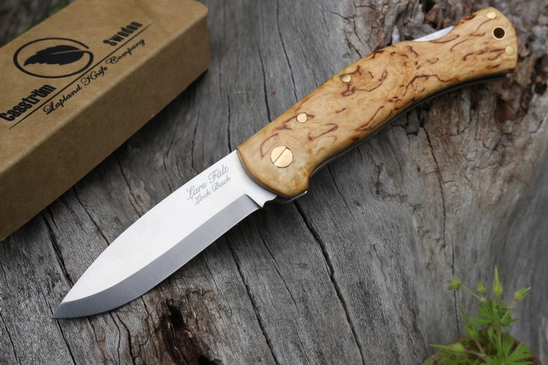 Casstrom lars Falt Lock Back Folder 14C28N Curly Birch
