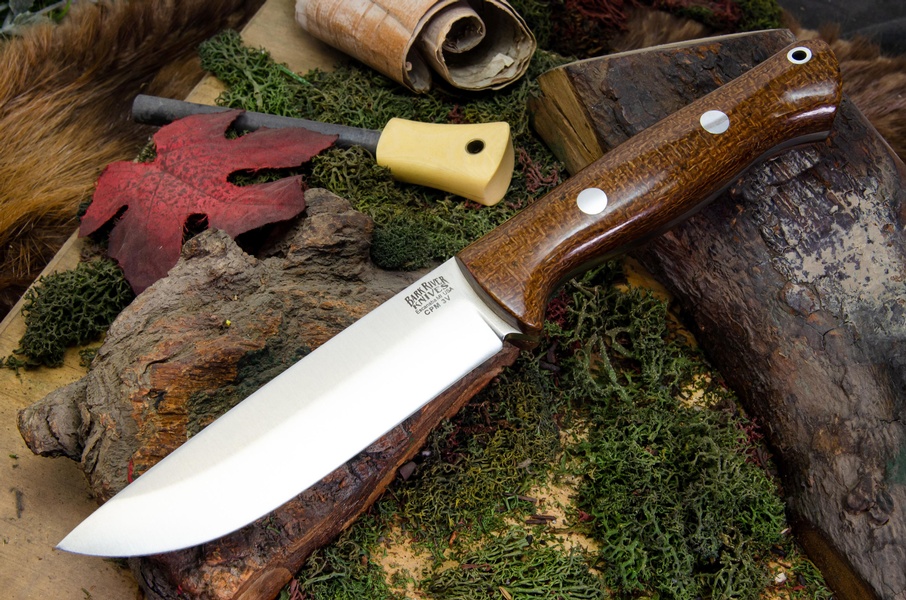 Barkriver knives Bravo 1.25 LT 3V Rampless Tan Burlap photo