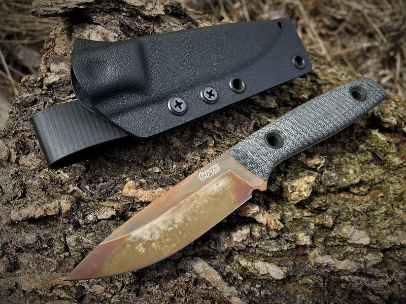 TRC Knives Classic Freedom APOC Finish Black Canvas #577 photo