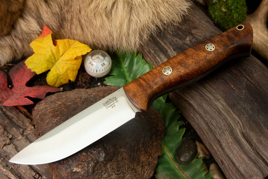 Barkriver Bravo 1 A2 Dark Curly Maple Black liner Mosaics Rampless #3 photo