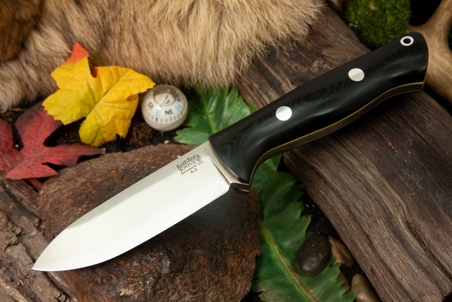 Barkriver Bravo 1 A2 Black G10 Yellow Liner Spearpoint Rampless photo