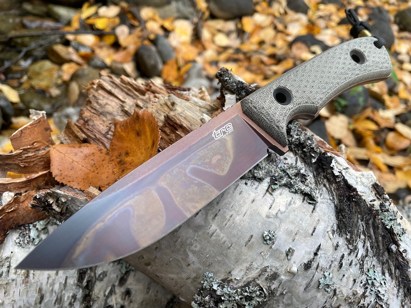 TRC South Pole Elmax Apoc Green Micarta #3599