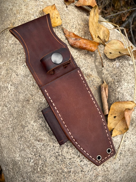 Canadian Bushcraft Leather F1 Sheath with Firesteel Loop