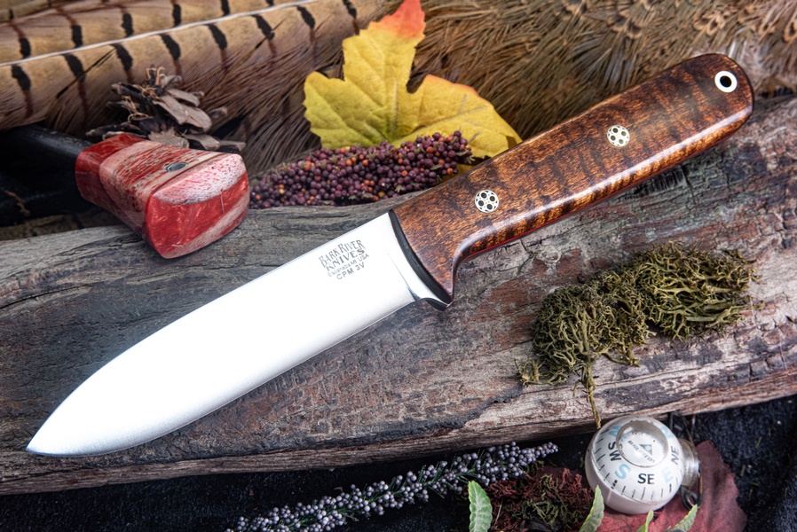 Barkriver Kephart 4 CPM 3V Dark Curly Maple Red Liners Mosaics #1