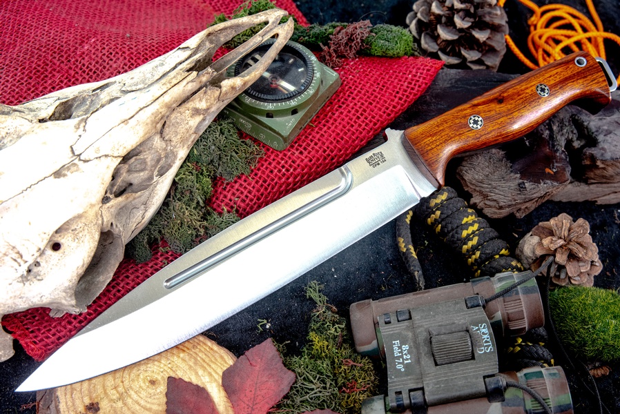 Barkriver Knives Pig Sticker CPM 154 Desert Ironwood Black liner Mosaics High Grind #1 photo