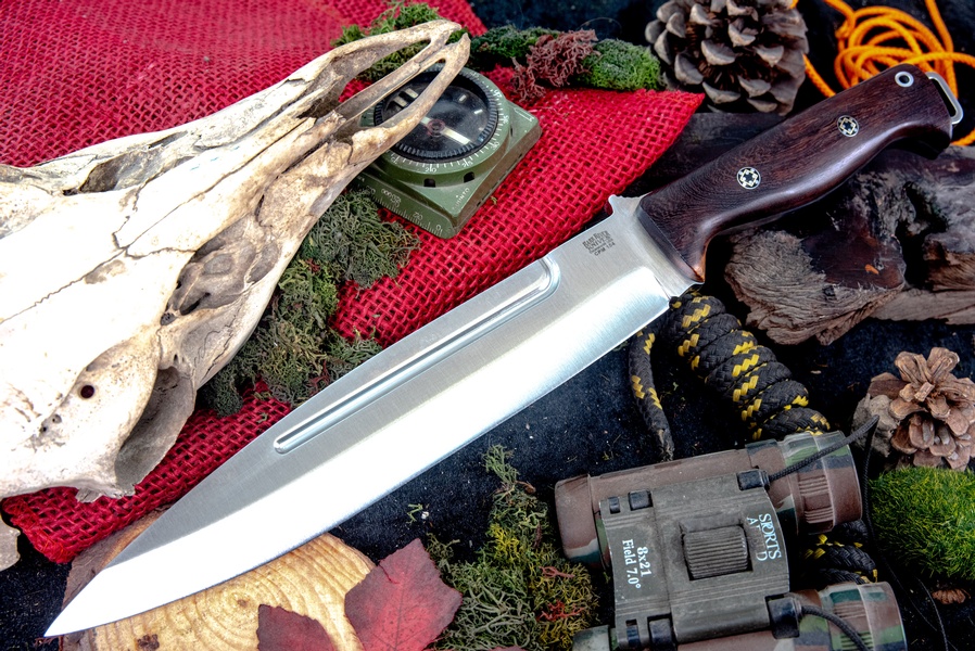 Barkriver Knives Pig Sticker CPM 154 Desert Ironwood Black liner Mosaics #4 photo