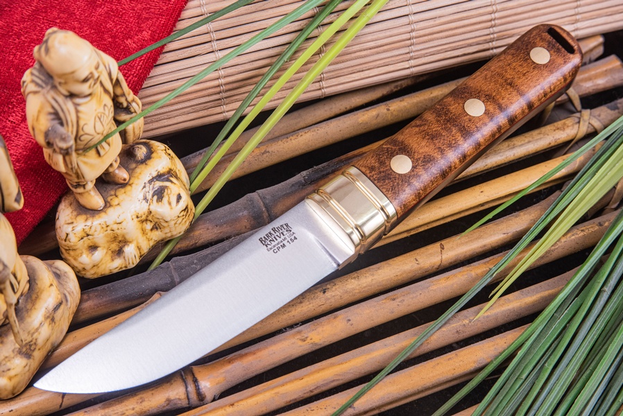 Barkriver kitsune CPM154 Dark Curly Maple Red liner #1 photo