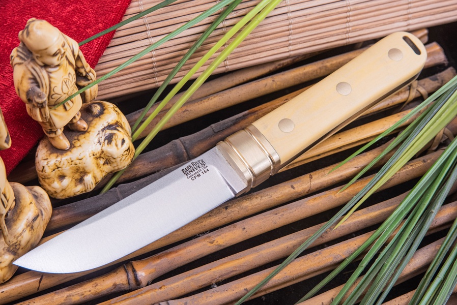 Barkriver kitsune CPM154 Antique Ivory Micarta