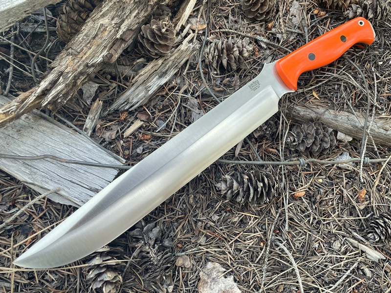 Barkriver Bravo 3 3V Blaze Orange G-10 Black Pin photo