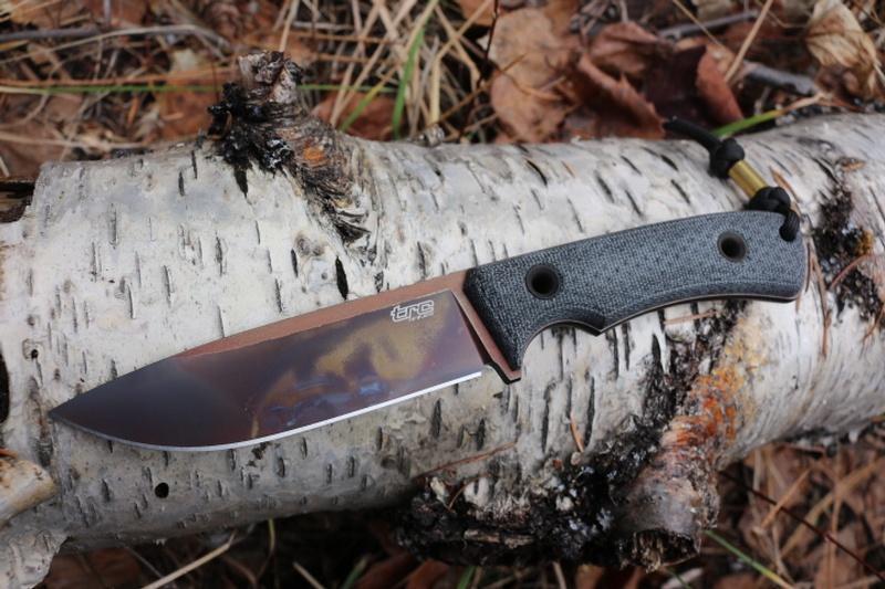 TRC South Pole Knife Apoc Elmax Black Micarta #3998