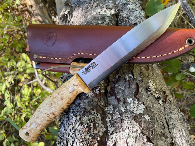 Casstrom No.14 Swedish Forest Knife Curly Birch with Firesteel
