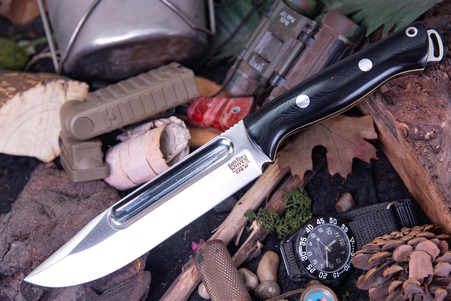 Barkriver Squad leader 2 3V Black G10 Yellow Liner