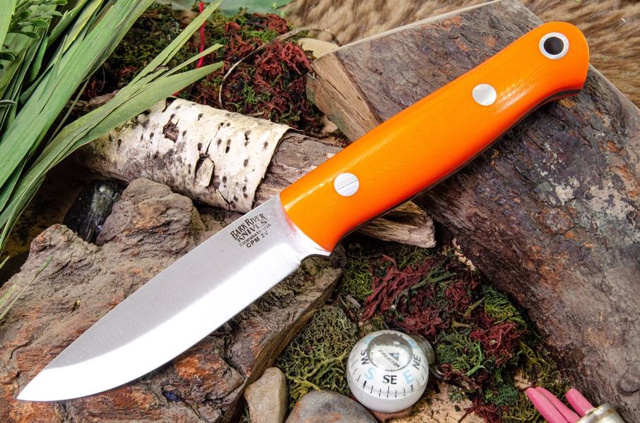 Barkriver Bushcrafter LT 3V Blaze orange G10 photo