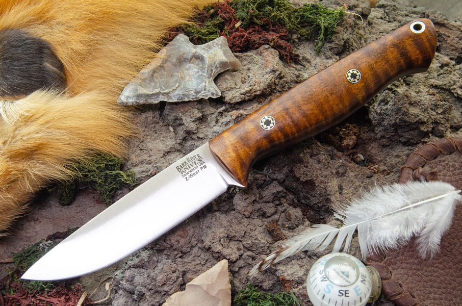 Barkriver Gunny Hunter Z-Wear Dark Curly Maple red Liner Mosaics #2 photo