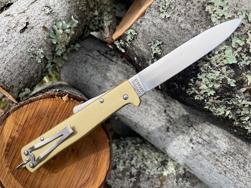 Otter Knives Mercator Brass with Clip 