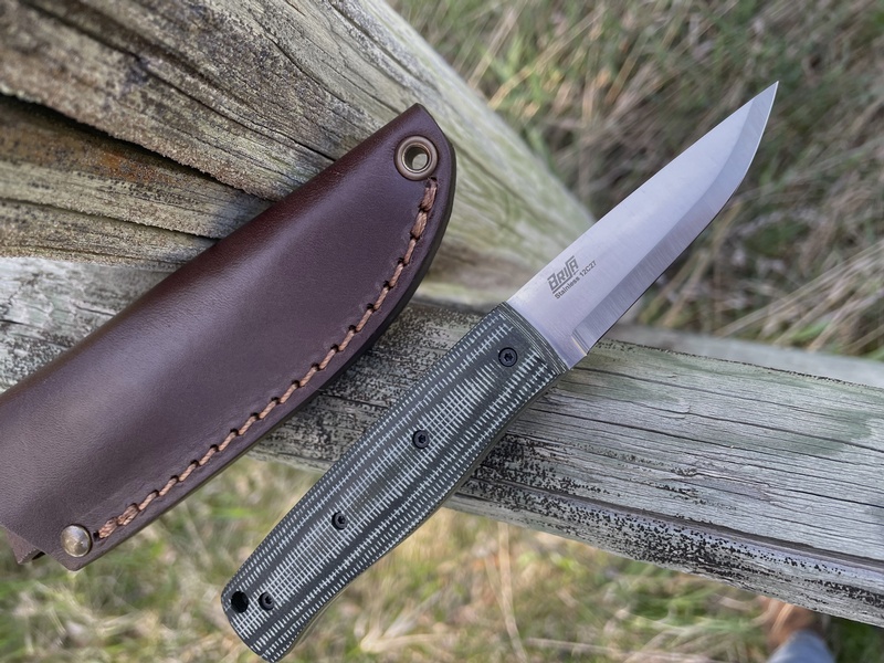 Brisa PK 70FX Green Micarta Scandi photo