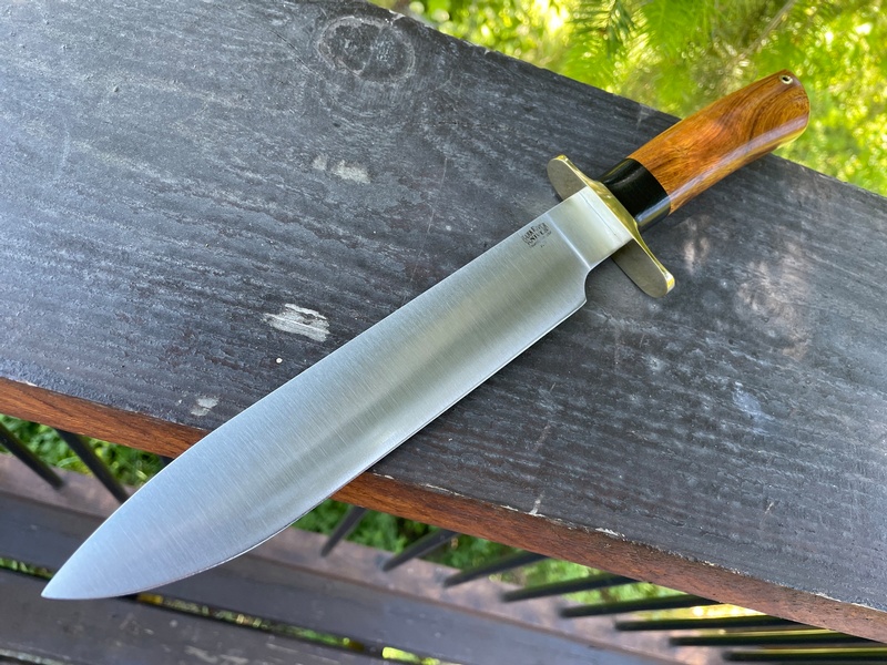 Barkriver Knives Mike Stewart Bowie A2 Desert Ironwood #1 photo