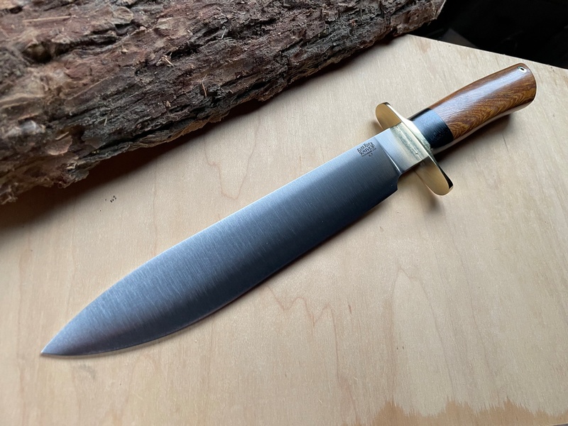 Barkriver Knives Mike Stewart Bowie A2 Desert Ironwood #3 photo