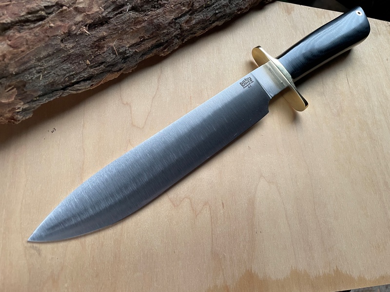 Barkriver Knives Mike Stewart Bowie A2 Black Canvas photo