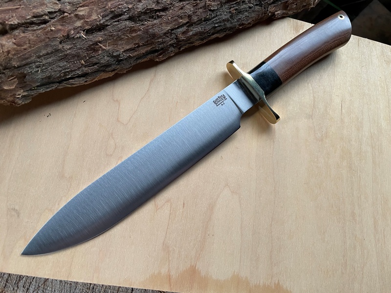 Barkriver Knives Mike Stewart Bowie A2 Natural Canvas photo