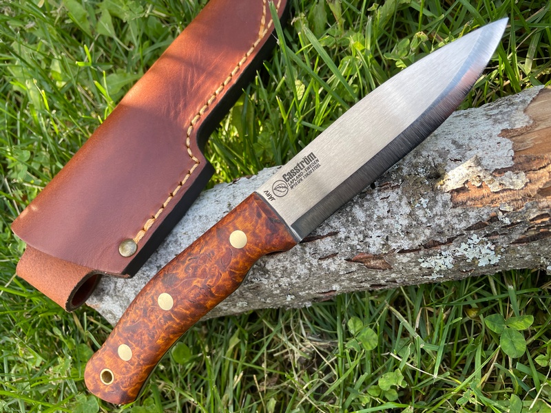 Casstrom No.10 Swedish Forest Knife JARV 15N20 Carbon Steel 