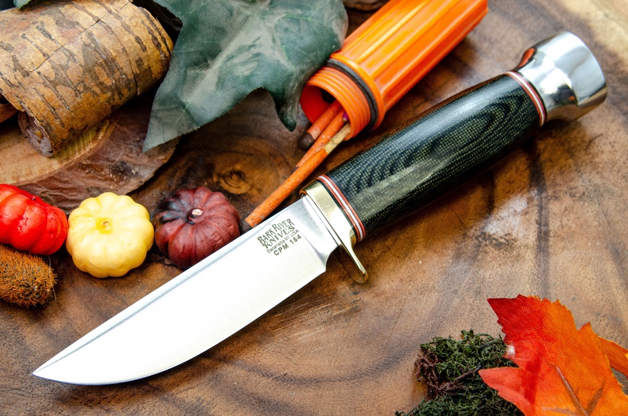 Barkriver Knives mini Manitou CPM154 Black Canvas