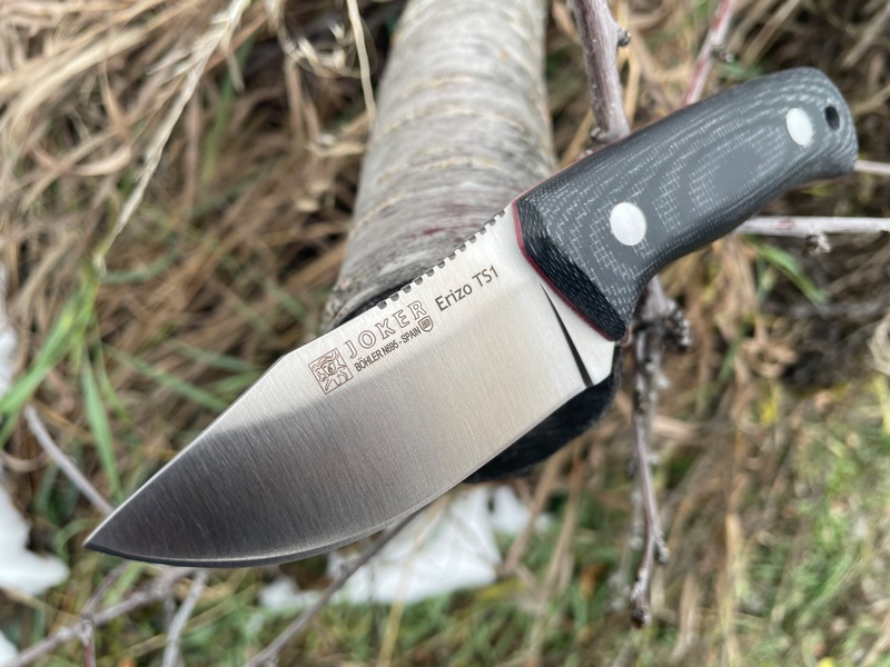 Joker Erizo Black Micarta with Firesteel Kydex Sheath