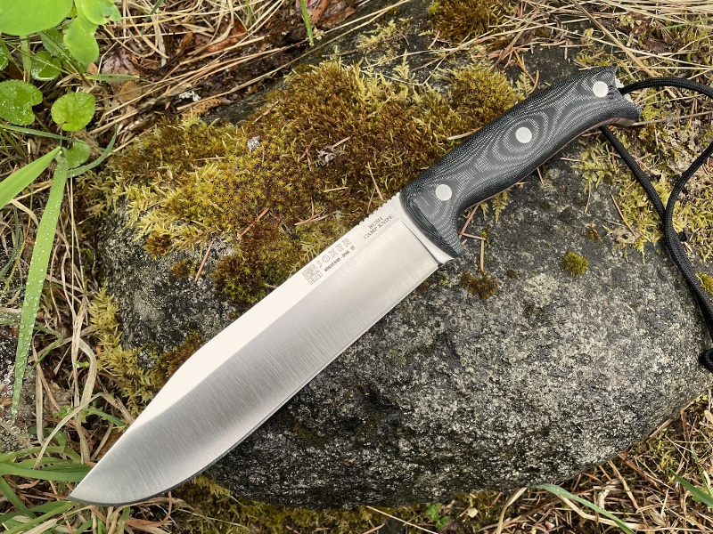 Joker Bush Camp Knife Black Micarta N695