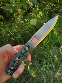 Casstrom Swedish Forest Knife 14C28N No10 Green Micarta Photo